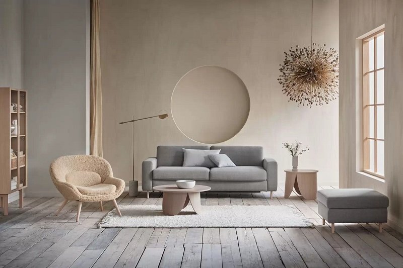 Bolia Scandinavia 3 Sitzer Schlafcouch Mit integrierten Rädern Kaltschaum Matratze