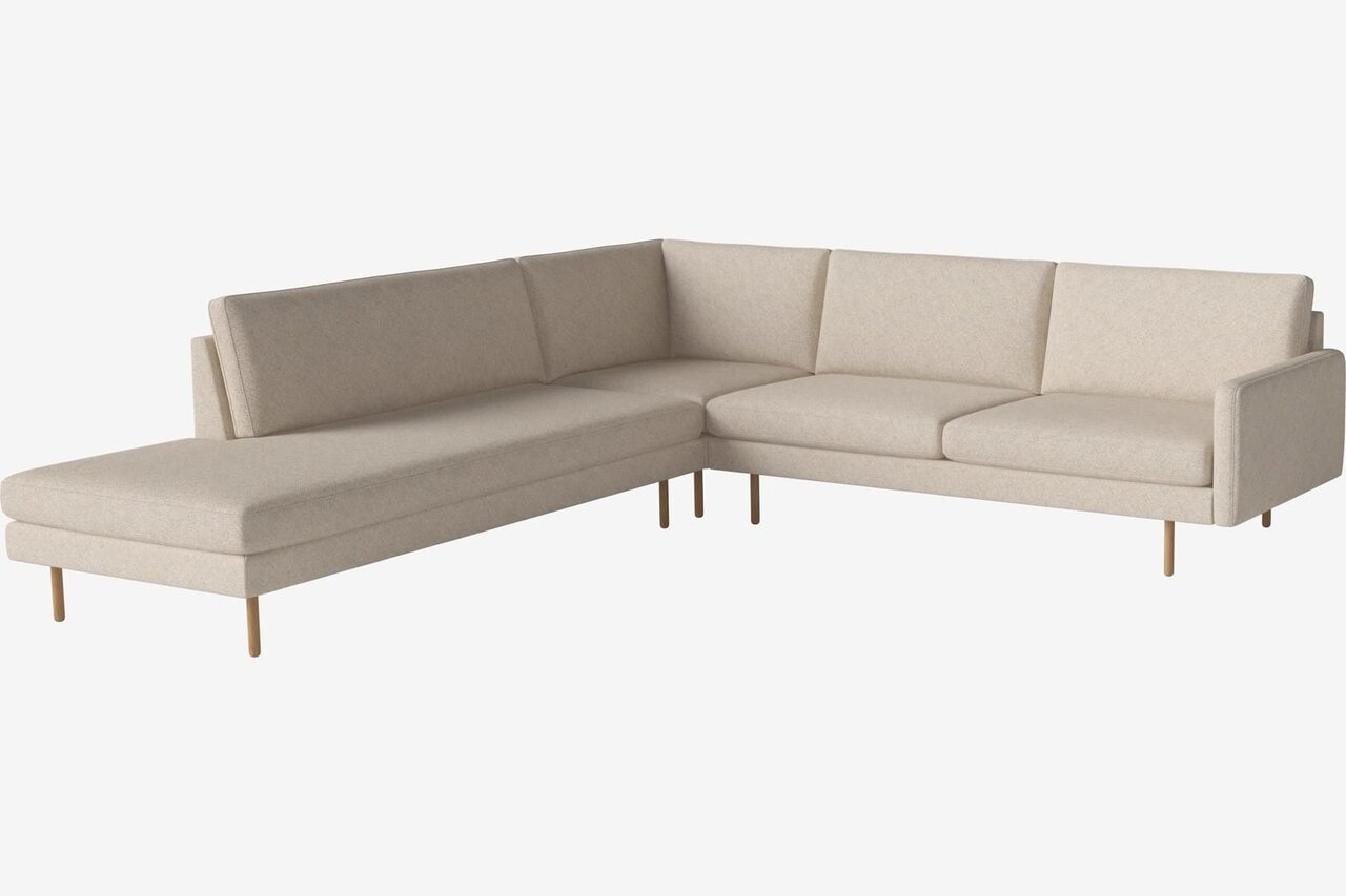 Bolia Scandinavia Remix 5 Sitzer Ecksofa Mit Open End - Monza-Boucle-Beige - Links