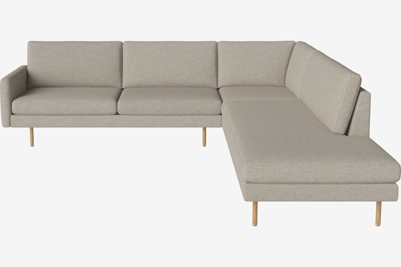 Bolia Scandinavia Remix 5 Sitzer Ecksofa Mit Open End - Monza-Boucle-Sand - Rechts