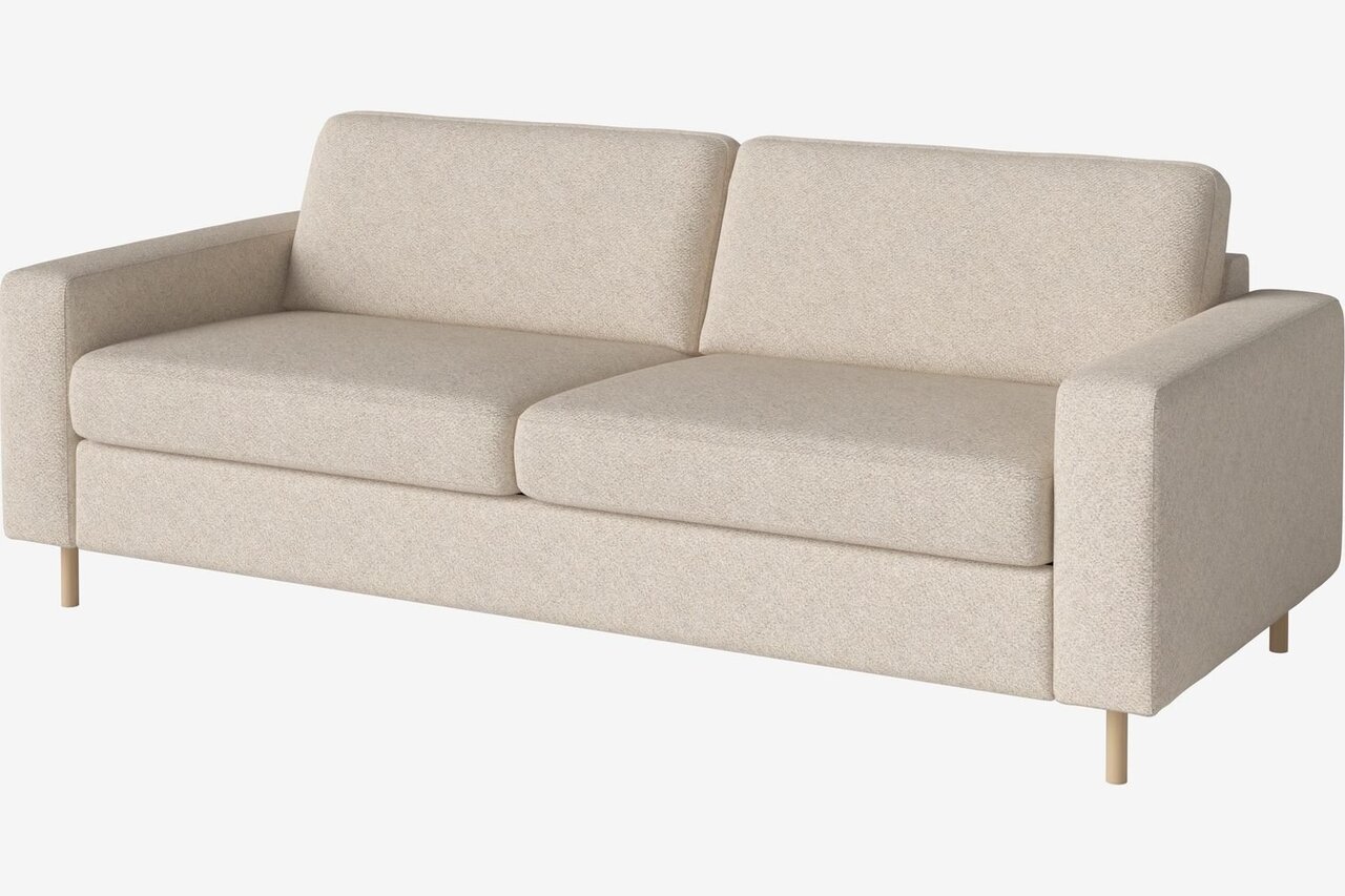 Bolia Scandinavia 3 Sitzer Schlafcouch Kaltschaum Matratze - Monza-Boucle-Beige