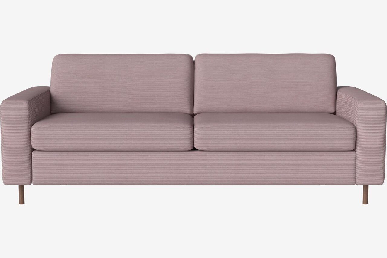 Bolia Scandinavia 3 Sitzer Schlafcouch Kaltschaum Matratze - 13cm-geöltes Walnussholz