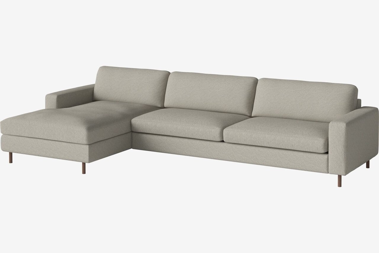 Bolia Scandinavia 4 Sitzer Sofa Mit Chaiselongue - Vilme-Boucle-Sand - Links