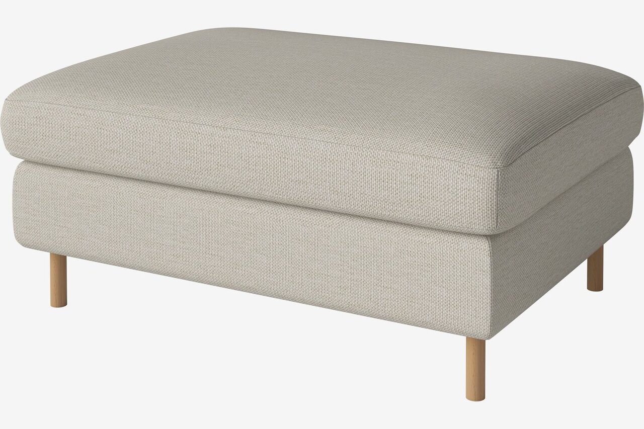Bolia Scandinavia Hocker 100 x 70 cm - London - Flach gewebt - Elfenbein