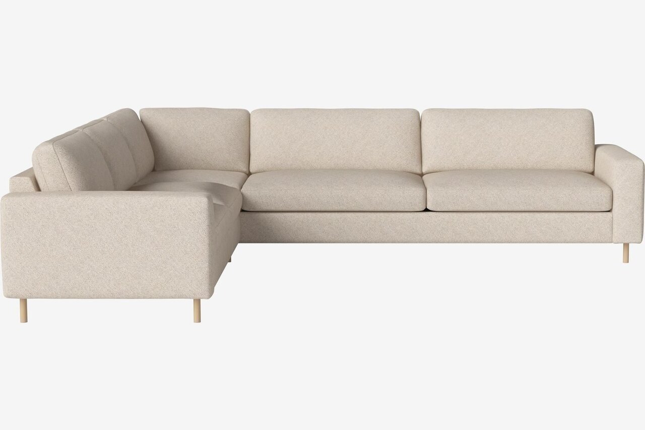 Bolia Scandinavia 6 Sitzer Ecksofa 2 Ecke 3 - 15 cm weiß pigmentierte geölte Eiche