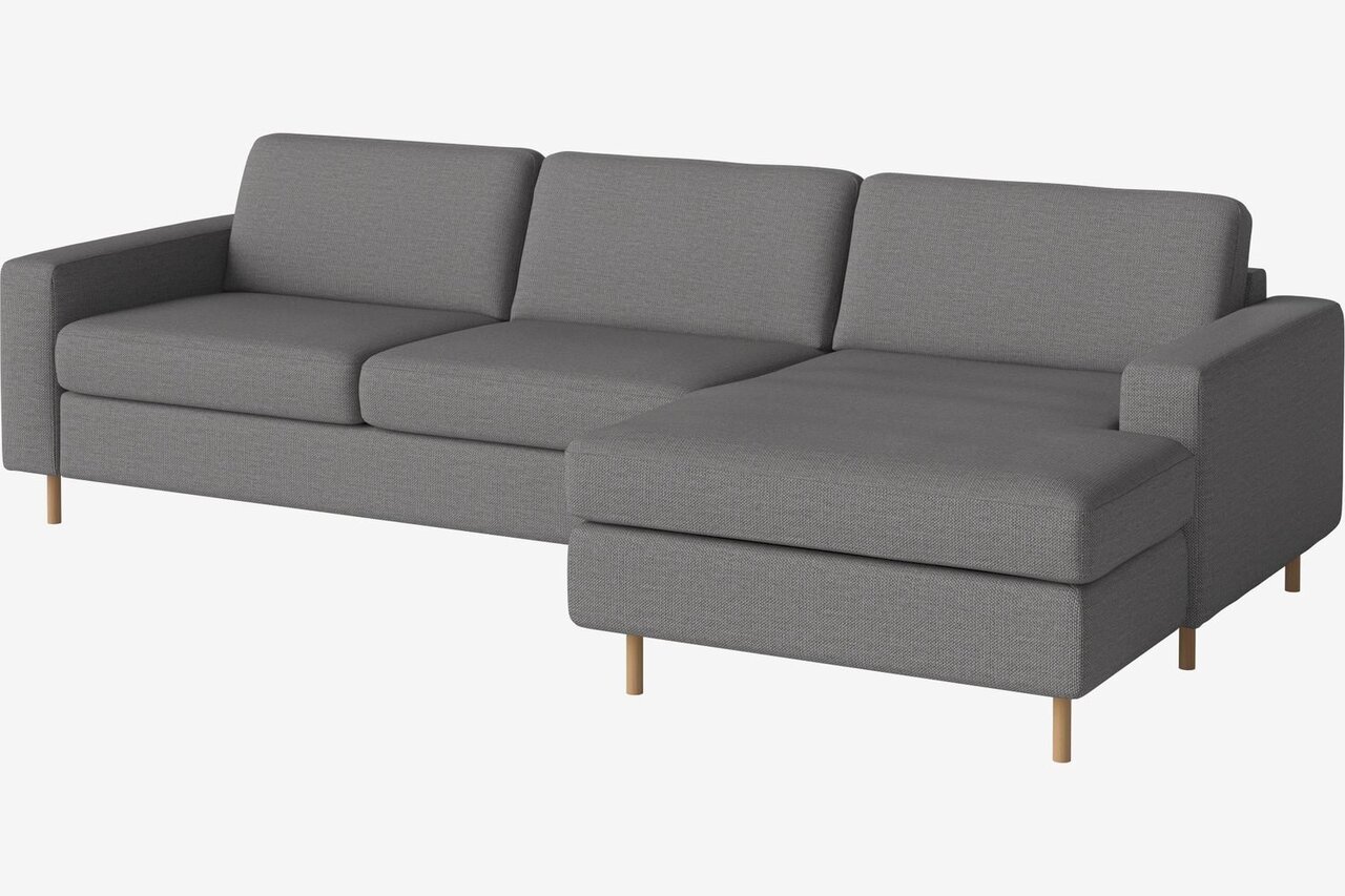 Bolia Scandinavia 2½ Sitzer Schlafcouch Mit Chaiselongue - London - Flach gewebt - Multi grau - Rechts