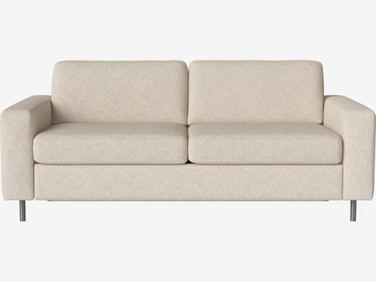 Bolia Scandinavia 2½ Sitzer Schlafcouch Mit Integrierten Rädern - 13stainless-steel