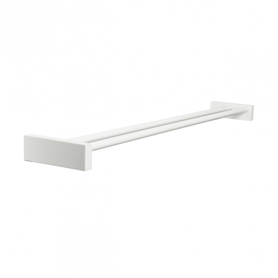 Frost Quadra Towel Bar 6 Handtuchstange doppelt - weiß 