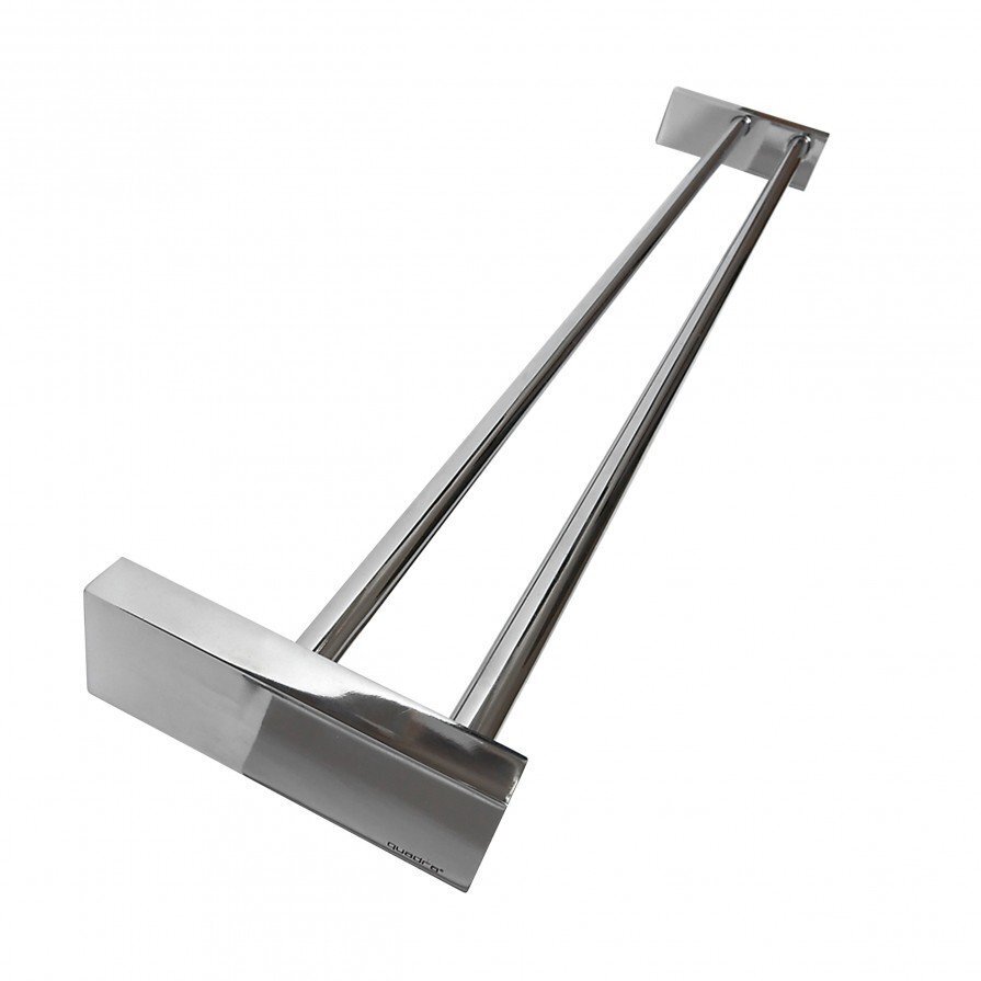 Frost Quadra Towel Bar 6 Handtuchstange doppelt - poliert