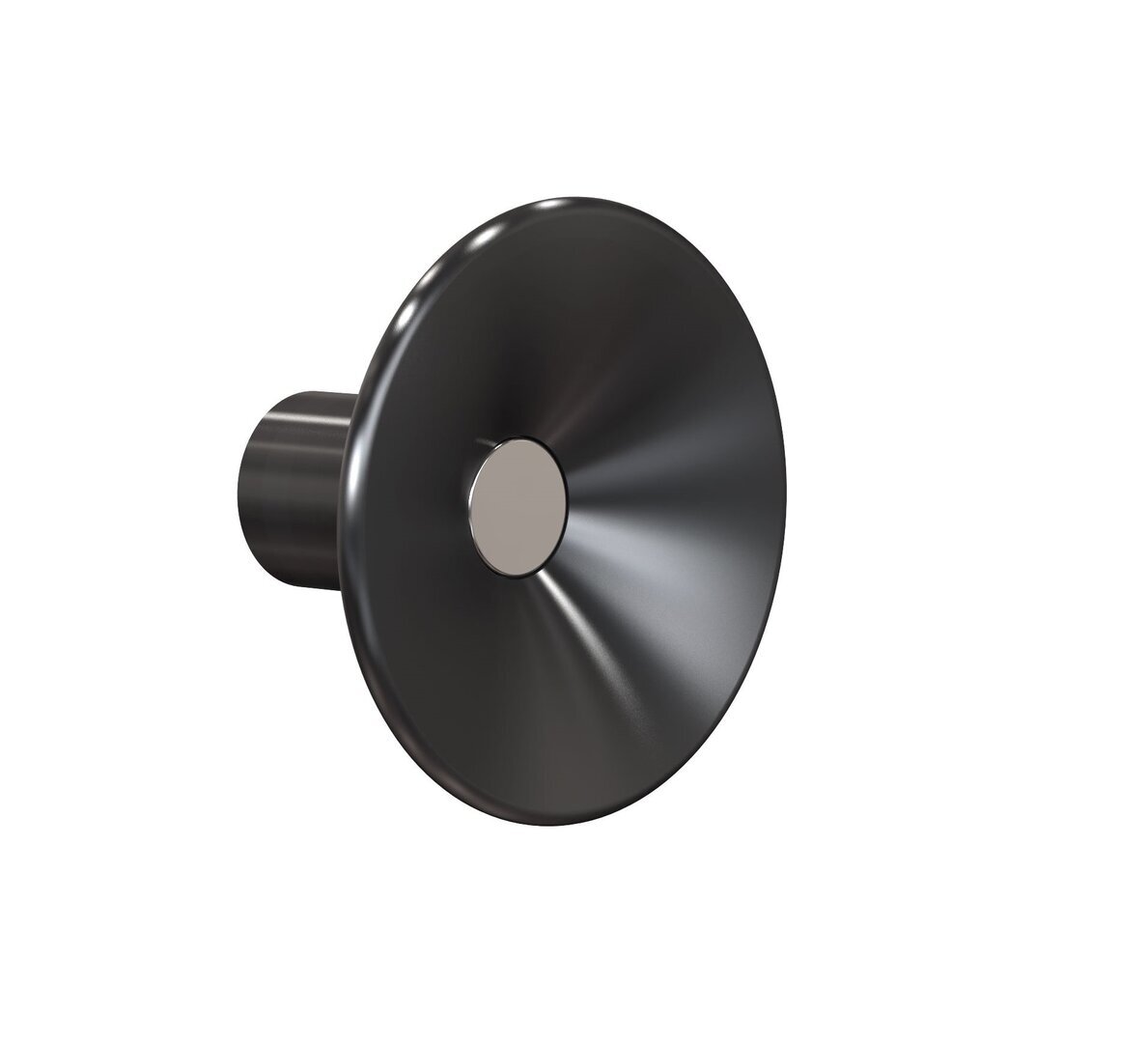 Frost Lulu Haken Ø80 mm - Schwarz Gebürstet/Edelstahl Poliert