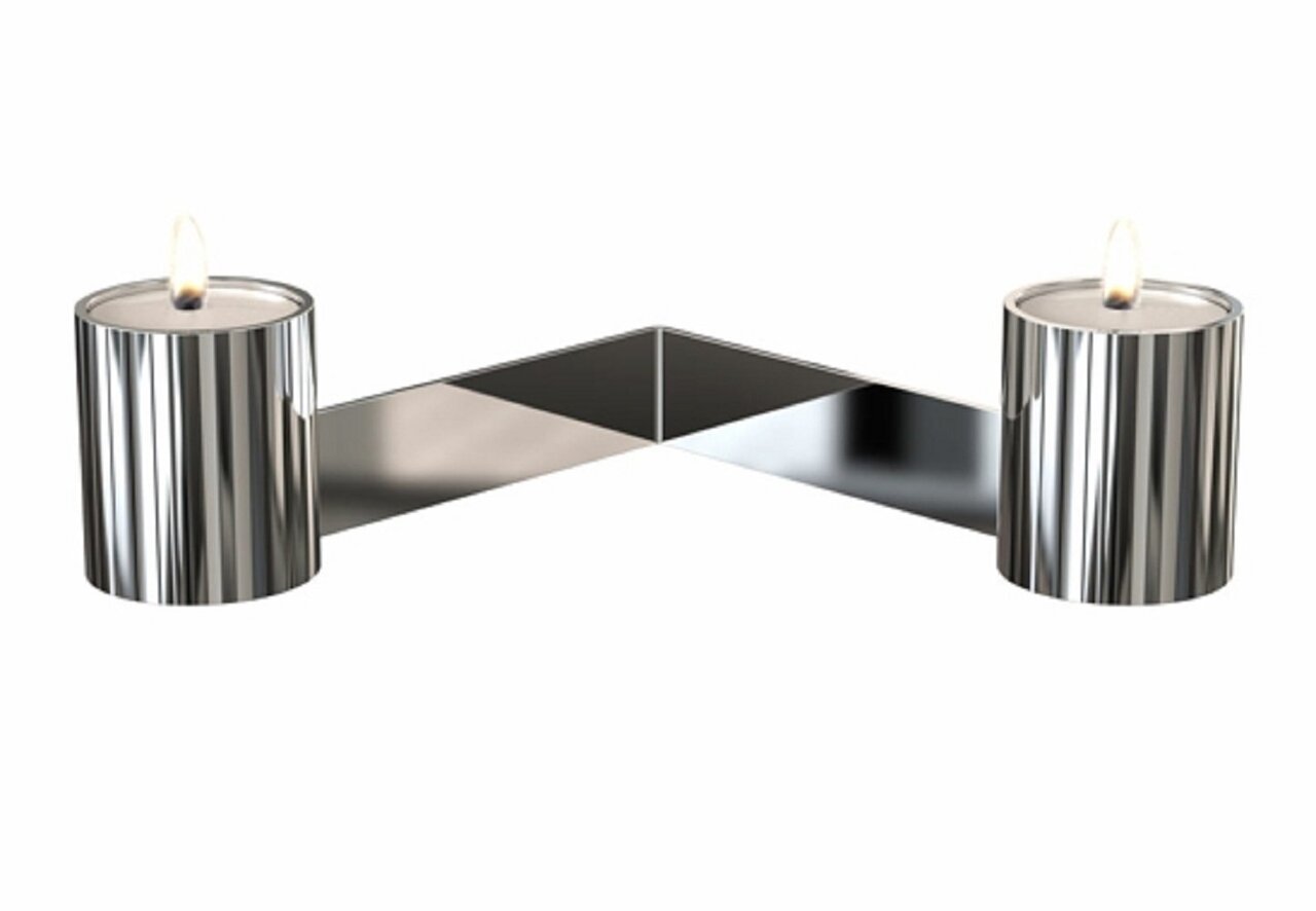 Frost Teelichthalter 2004 Doppelt - Poliert