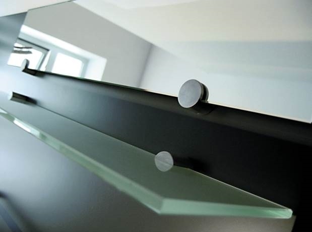 Frost Glasregal mit Haltern, 60cm