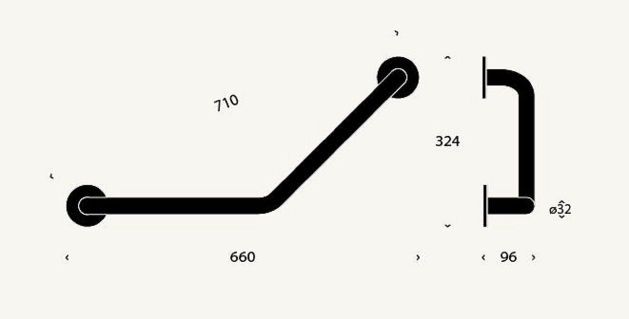 Frost Wand Griff 1 - Gebogen N1964
