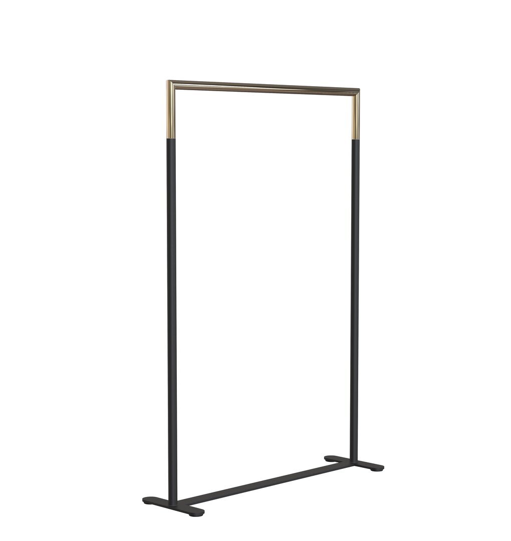 Frost Bukto Kleiderständer U6003, 100CM - Schwarz Matt/Gold Poliert