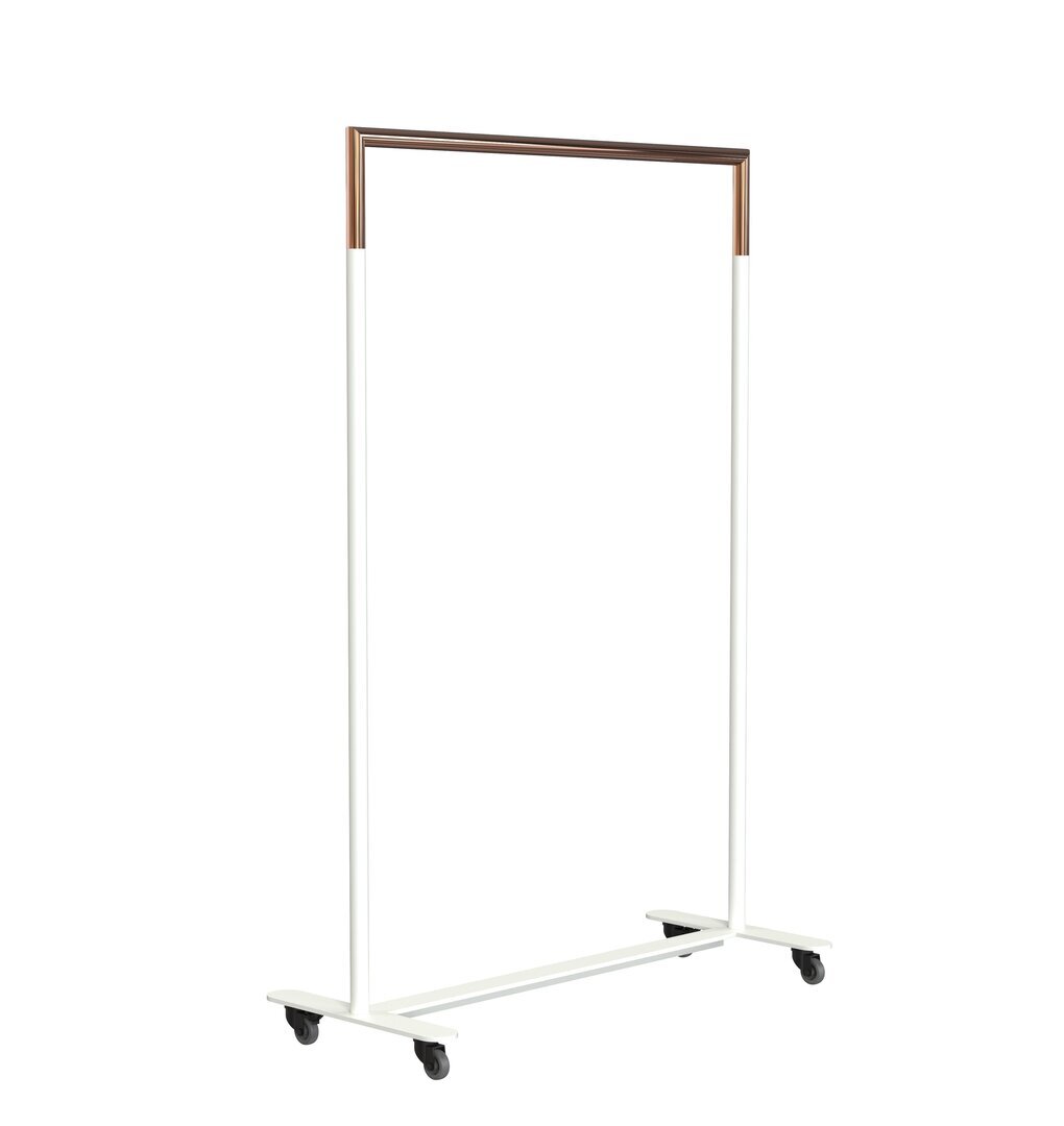 Frost Bukto 100cm M/Räder U6005 - Weiß Matt / Kupfer Poliert