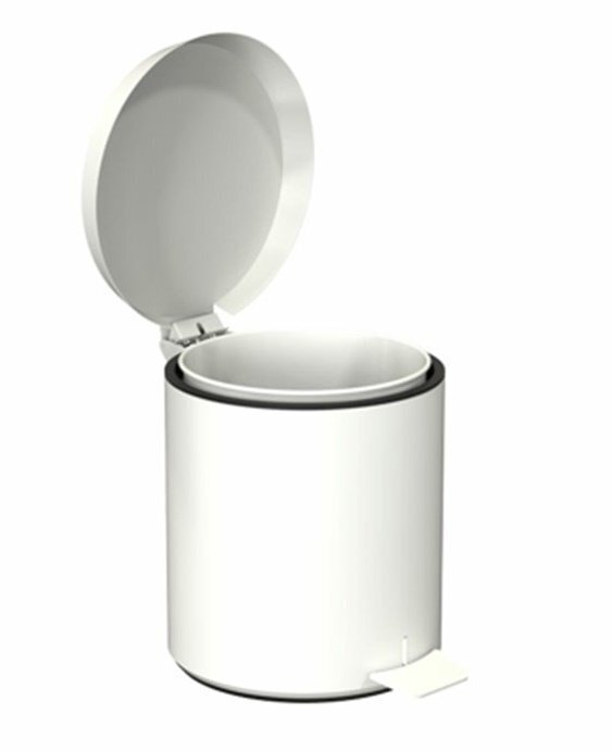 Frost Pedaleimer 250 N3001 - 6 Ltr - Weiss
