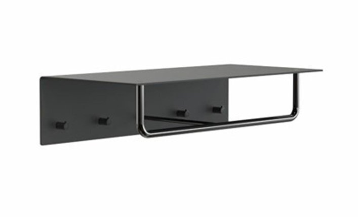 Frost UNU Wandgarderobe 600 - Schwarz / Schwarz