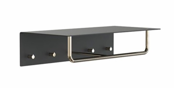 Frost UNU Wandgarderobe 600 - Schwarz / Gold