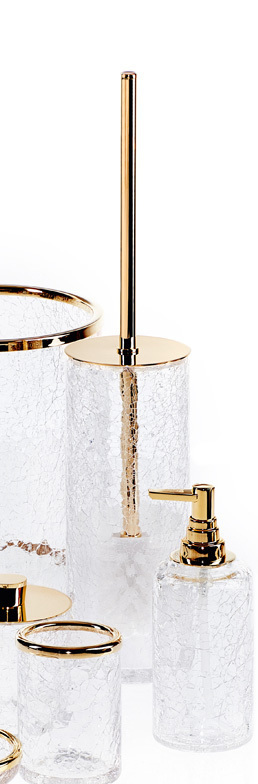 Decor  Walther CRACK WC Bürstengarnitur CR SBG - Gold