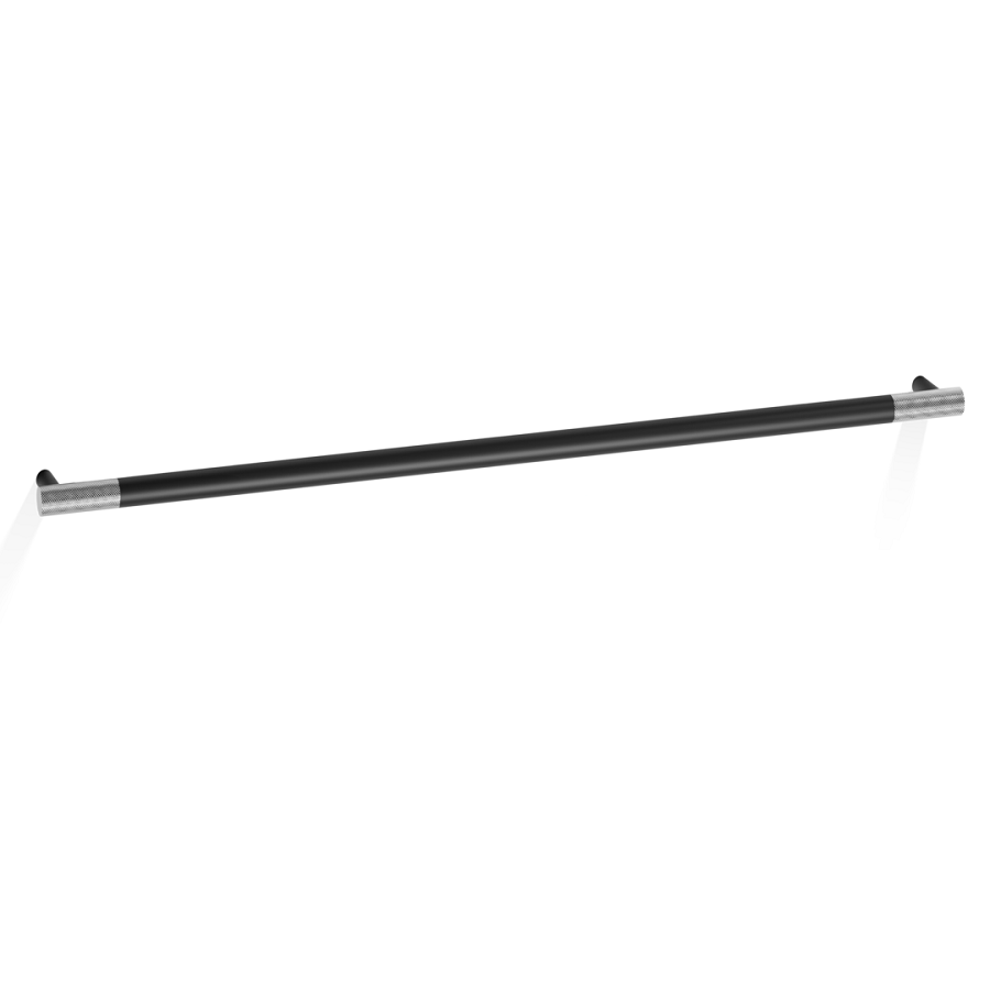 Decor Walther Handtuchstange Club HTE80 - Schwarz Matt / Chrom