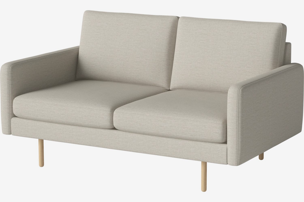 Bolia Scandinavia Remix 2 Sitzer Sofa - London-Flach-gewebt-Elfenbein