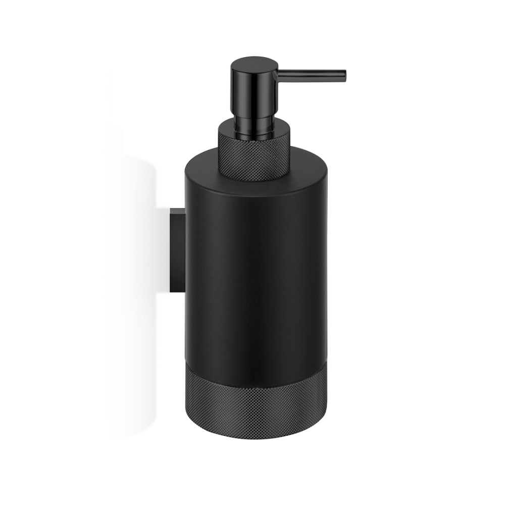 Decor Walther Wandseifenspender Club WSP 1-Schwarz matt/Schwarz matt