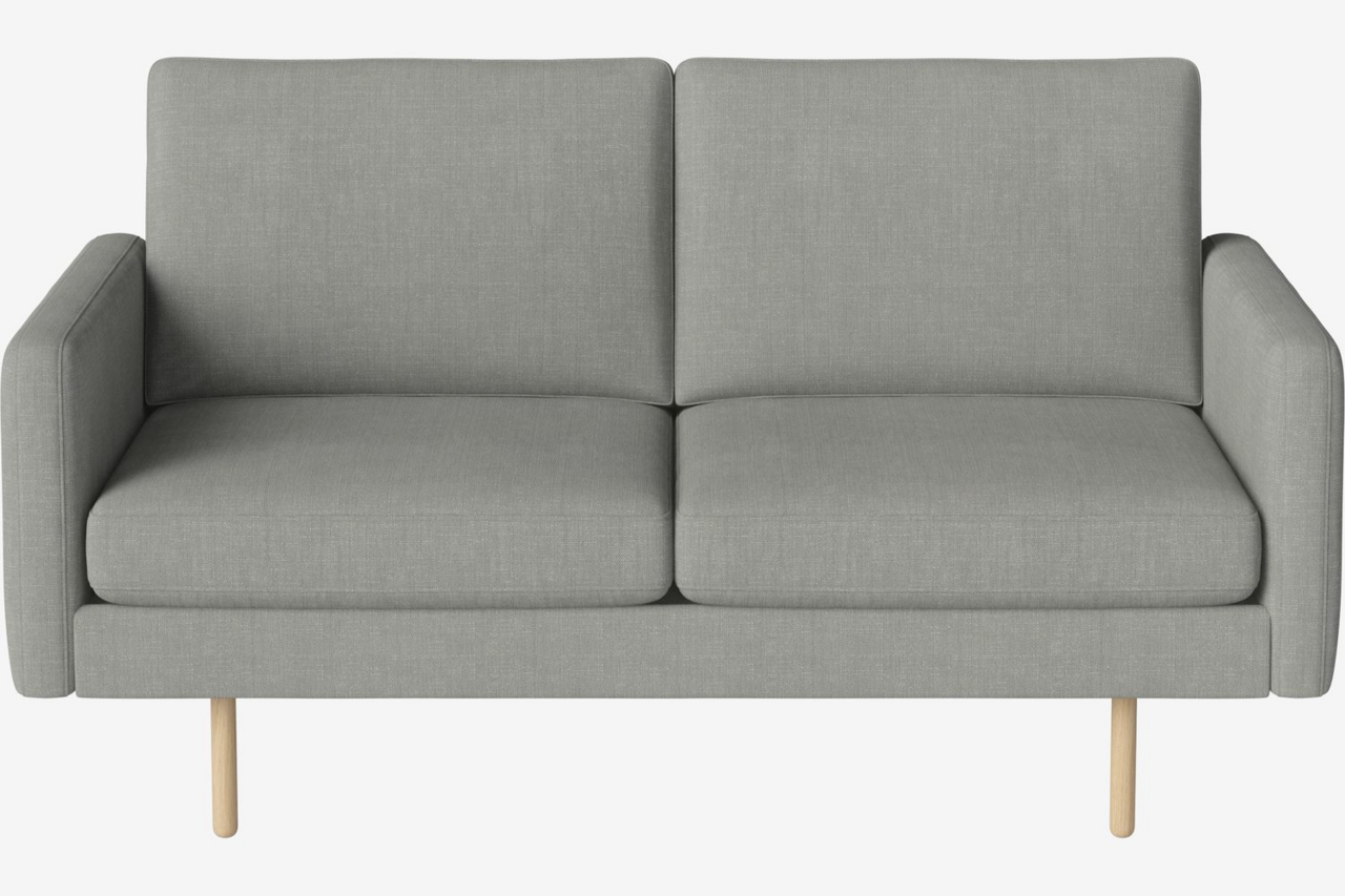 Bolia Scandinavia Remix 2 Sitzer Sofa - 17cm-weiss-pigmentierte-geolte-Eiche