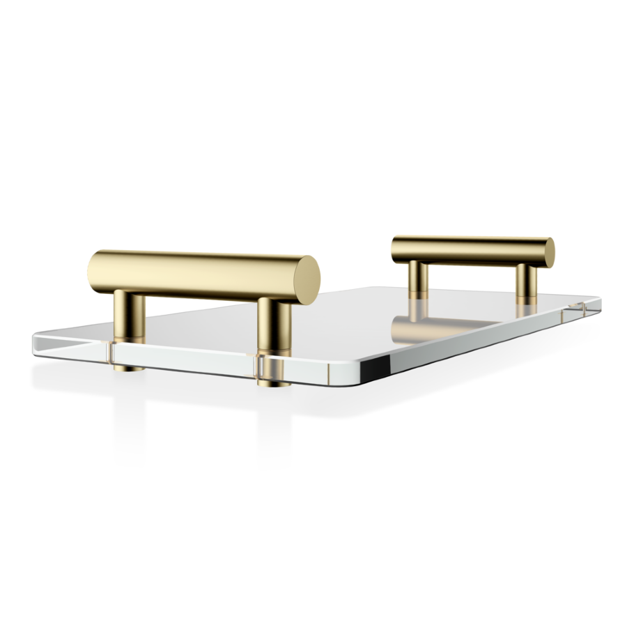 Decor Walther Tablett Bar Tab - Gold Matt / Klar Glass