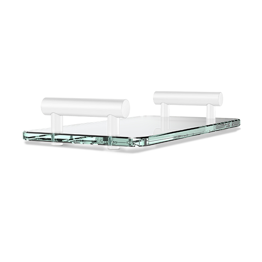Decor Walther Tablett Bar Tab - Weiß / klarglas