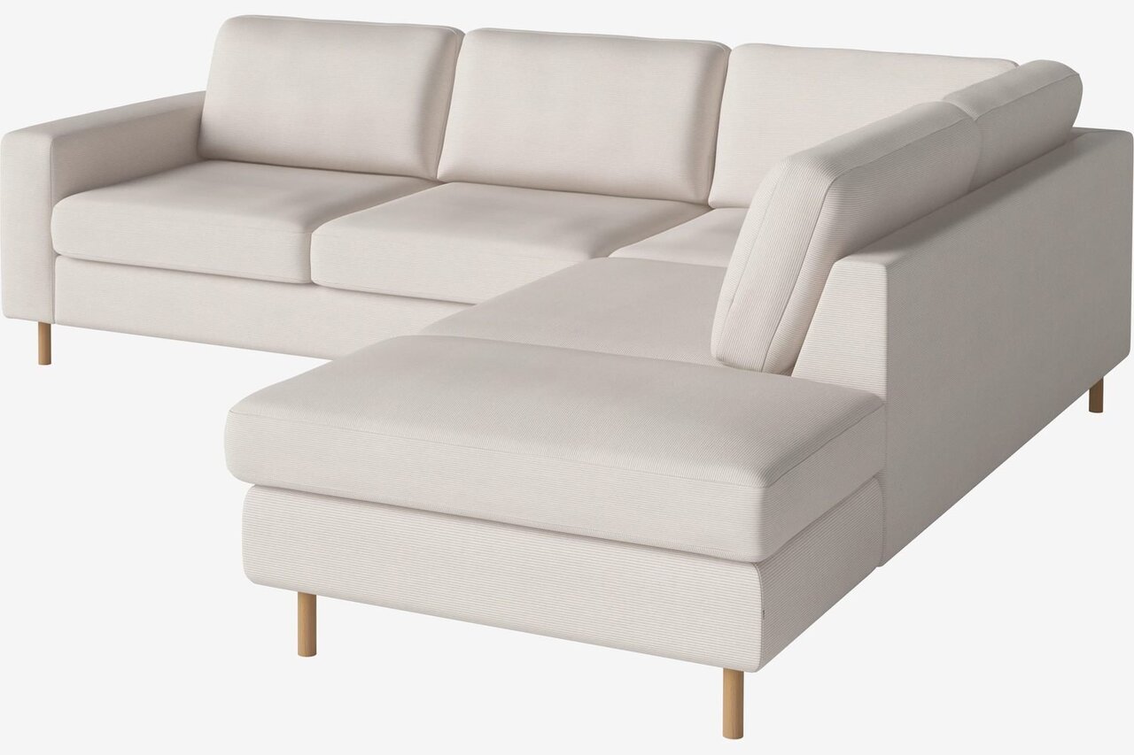 Bolia Scandinavia 4 Sitzer Ecksofa Offenes Ende - Linea - Samt - Beige - Links