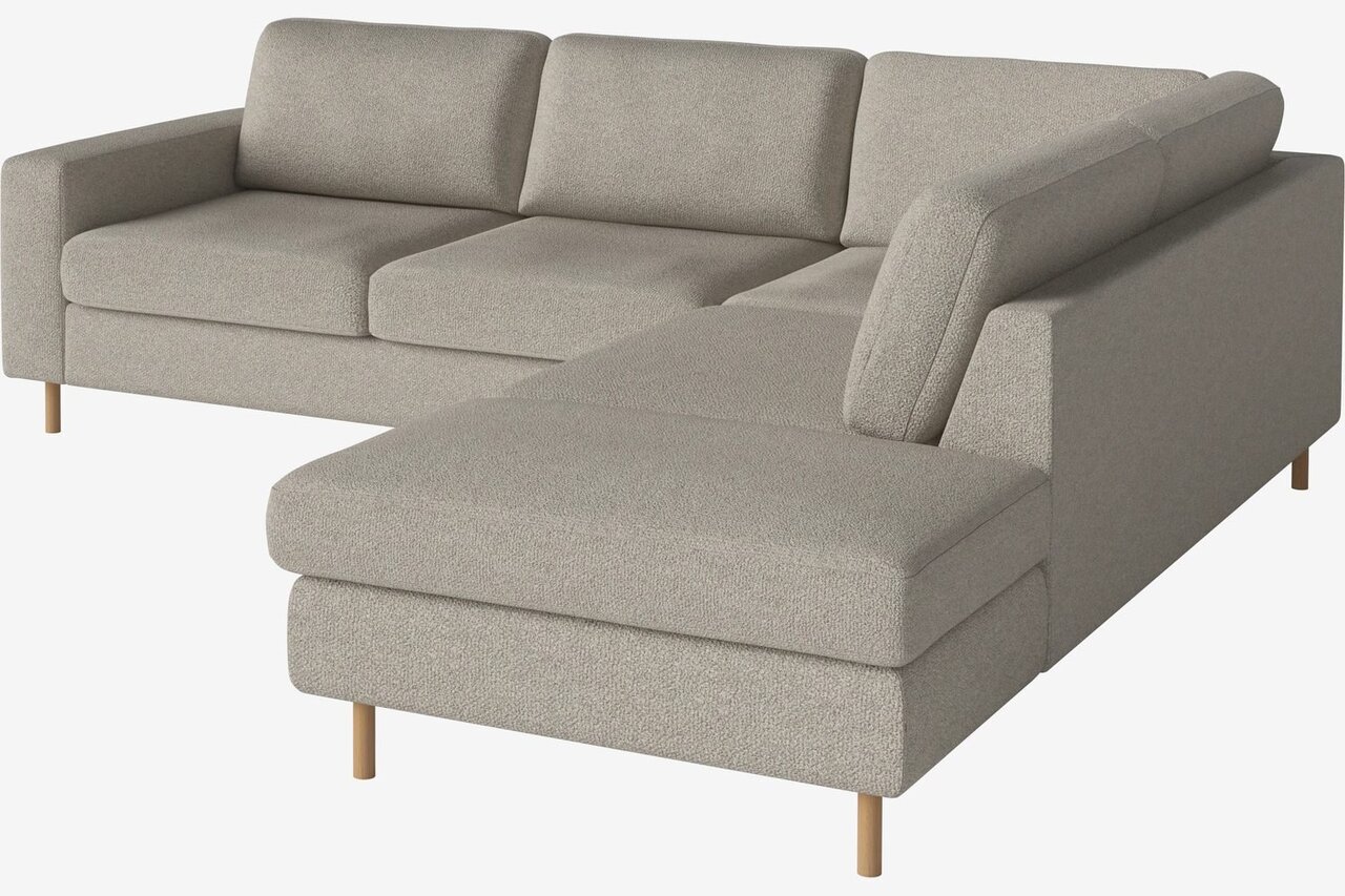 Bolia Scandinavia 4 Sitzer Ecksofa Offenes Ende - Monza-Boucle-Sand - Links