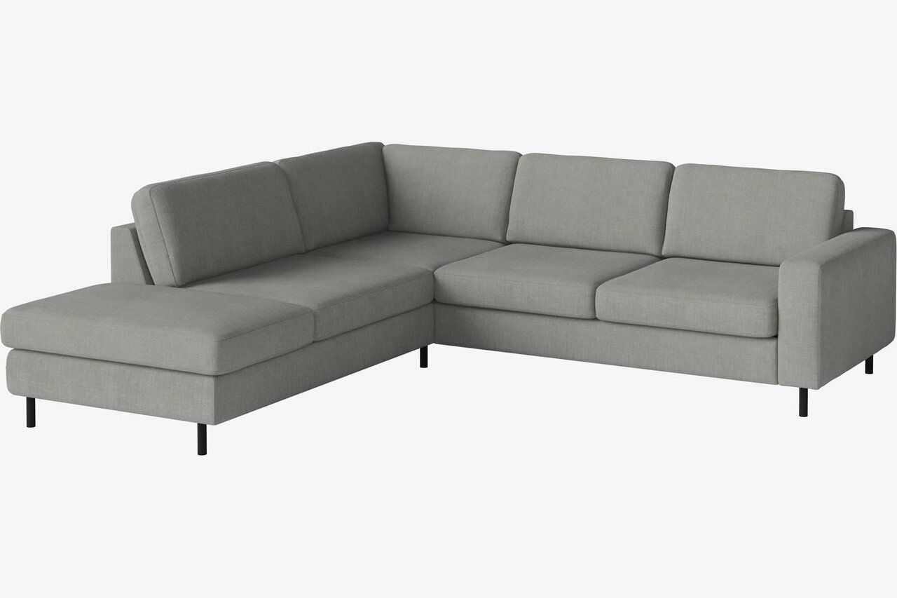 Bolia Scandinavia 4 Sitzer Ecksofa Offenes Ende - Fawn-Flat-woven-Light-Grey - Rechts
