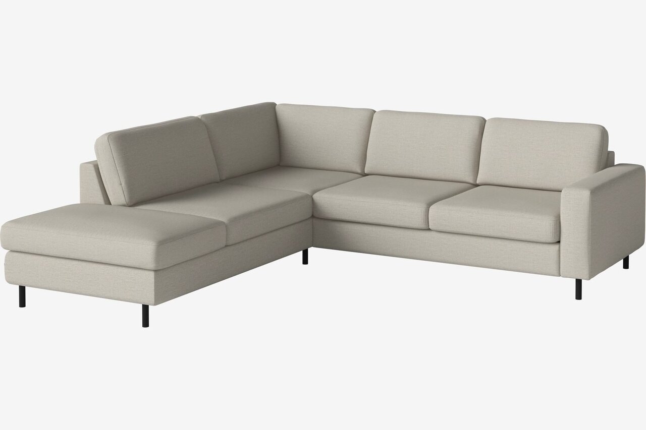 Bolia Scandinavia 4 Sitzer Ecksofa Offenes Ende - London - Flach gewebt - Elfenbein - Rechts
