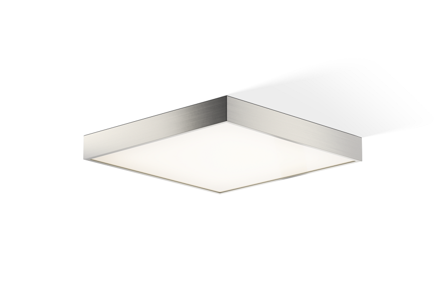 Decor Walther Deckenleuchte Cut 18 N LED - Nickel Satiniert - 40 x 40 cm