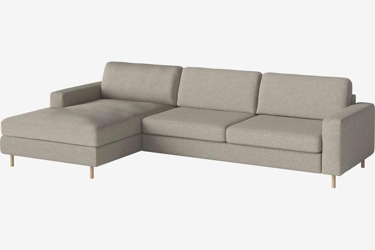 Bolia Scandinavia 3½ Sitzer Sofa Mit Chaiselongue - Monza - Bouclé - Sand - Links