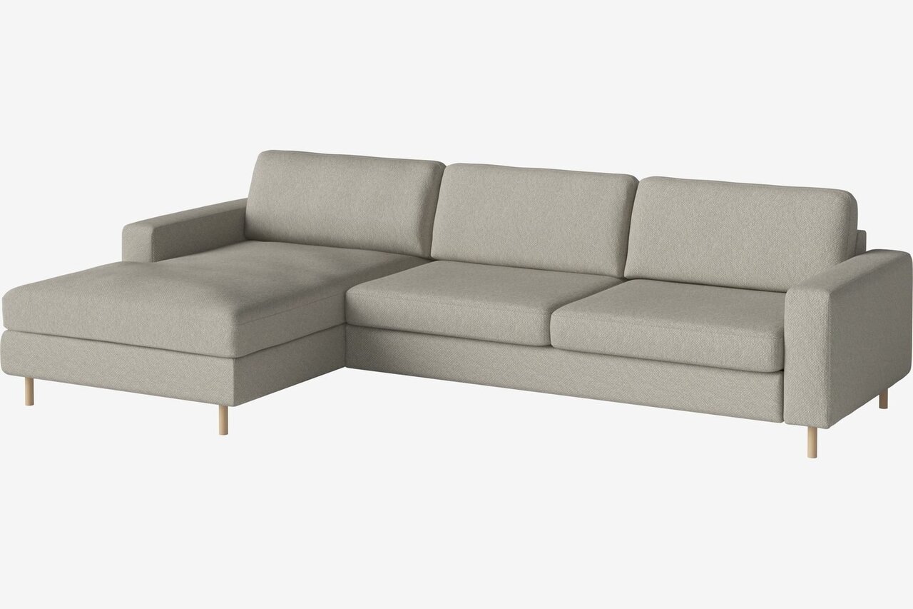 Bolia Scandinavia 3½ Sitzer Sofa Mit Chaiselongue - Vilme - Bouclé - Sand - LInks