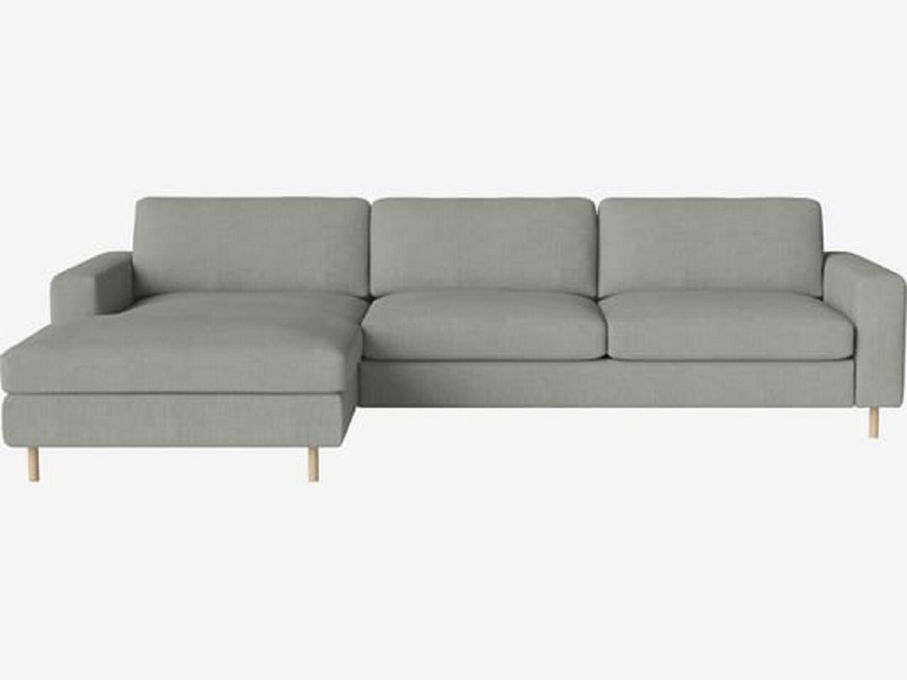 Bolia Scandinavia 3½ Sitzer Sofa Mit Chaiselongue - 15cm-white-pigmented-oiled-oak - Links
