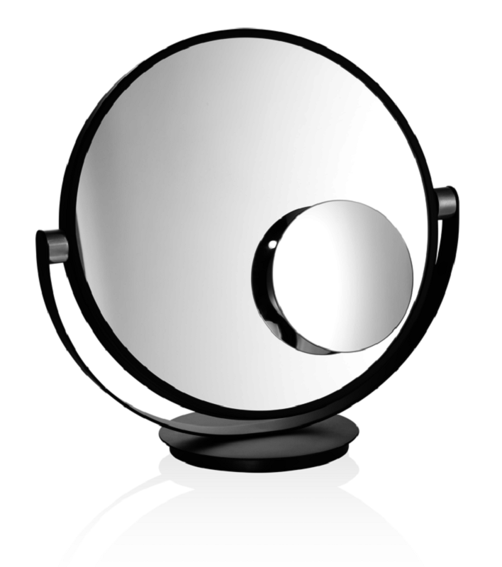 Decor Walther Tischspiegel Vanity - Schwarz matt / Chrom