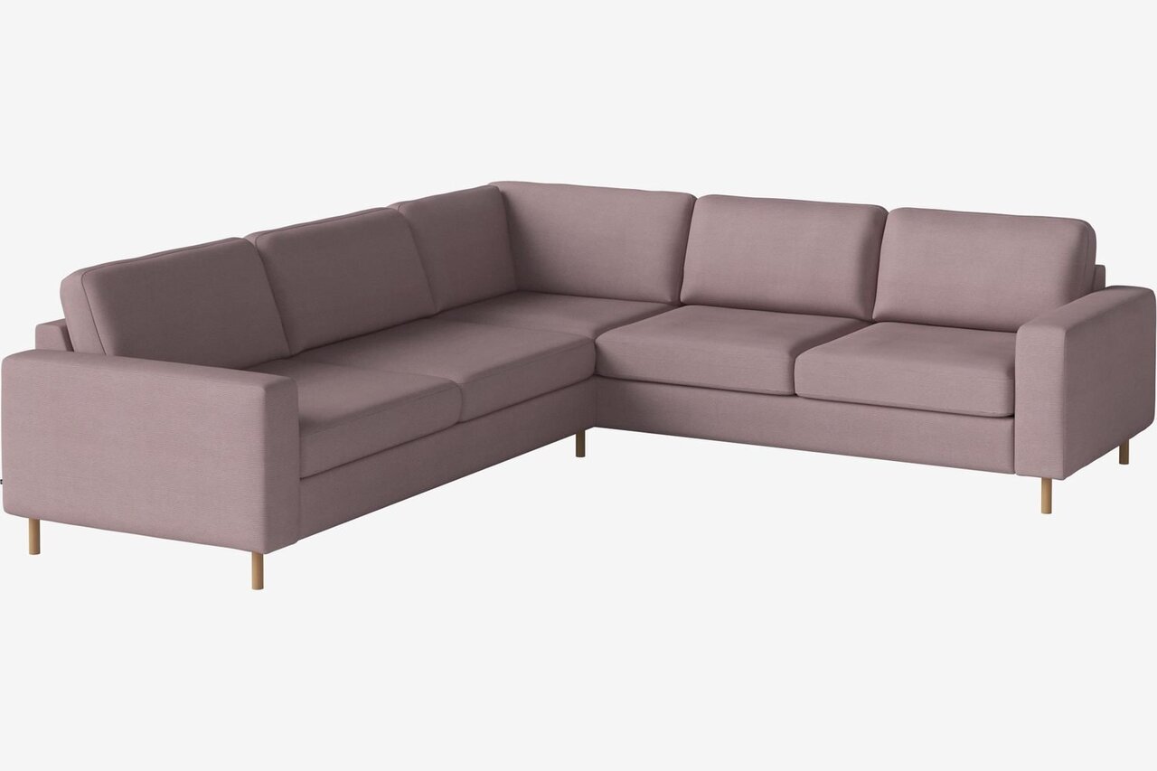 Bolia Scandinavia 5 Sitzer Ecksofa 2½ Ecke 2 - Linea - Samt - Rosa