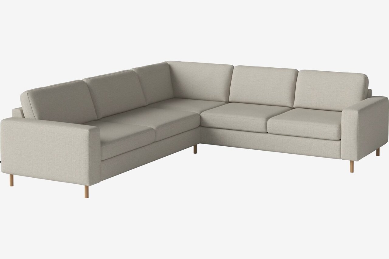 Bolia Scandinavia 5 Sitzer Ecksofa 2½ Ecke 2 - London - Flach gewebt - Elfenbein