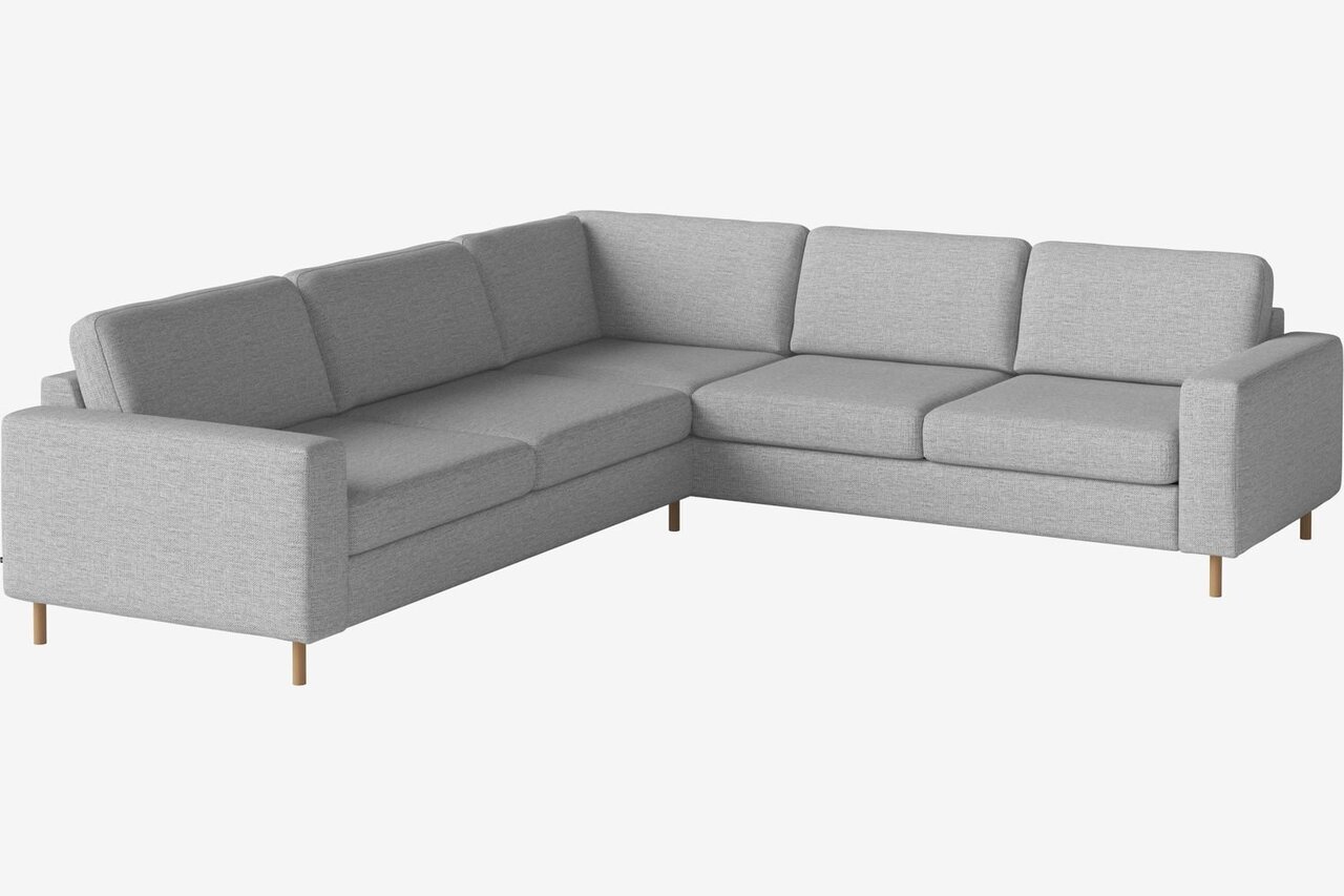 Bolia Scandinavia 5 Sitzer Ecksofa 2½ Ecke 2 - London - Flach gewebt - Hellgrau