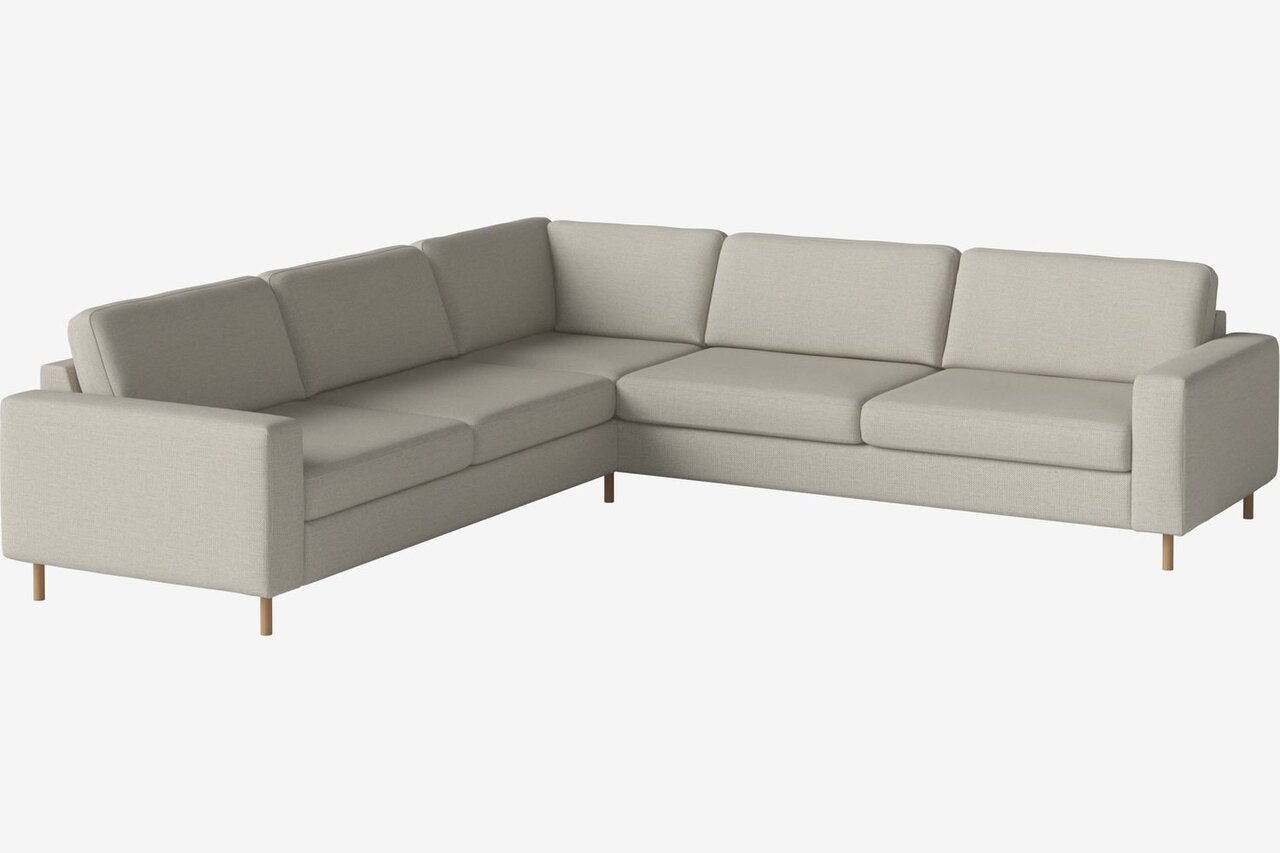 Bolia Scandinavia 6 Sitzer Ecksofa 2½ Ecke 2½ - London - Flach gewebt - Elfenbein