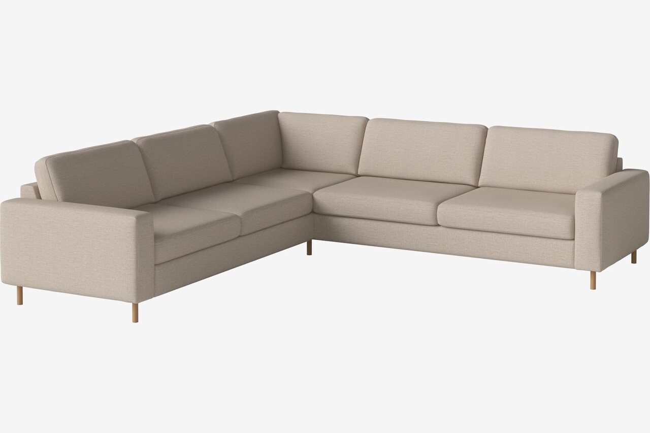 Bolia Scandinavia 6 Sitzer Ecksofa 2½ Ecke 2½ - London - Flach gewebt - Hellbeige