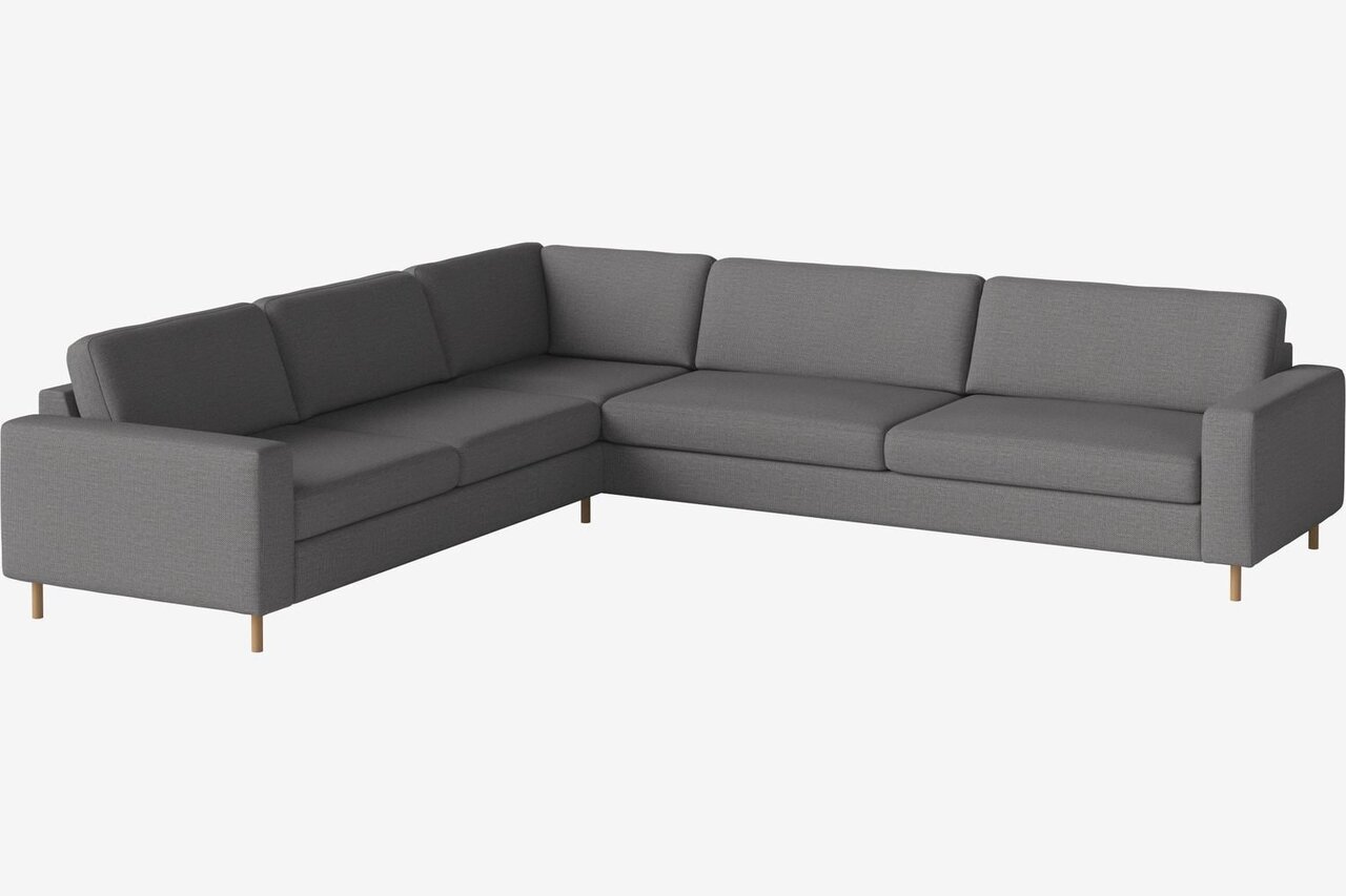 Bolia Scandinavia 6 Sitzer Ecksofa 2½ Ecke 3 - London - Flach gewebt - Multi grau