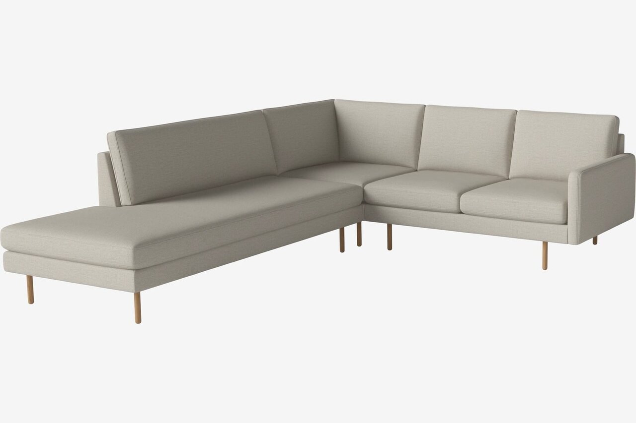 Bolia Scandinavia Remix 4 Sitzer Ecksofa Open End - London-Flatwoven-Ivory