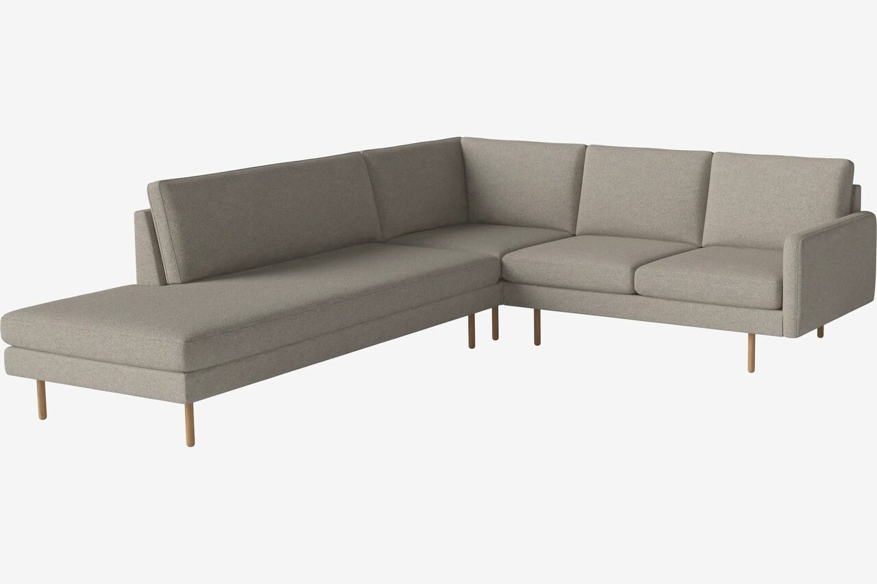 Bolia Scandinavia Remix 4 Sitzer Ecksofa Open End - Monza-Boucle-Sand