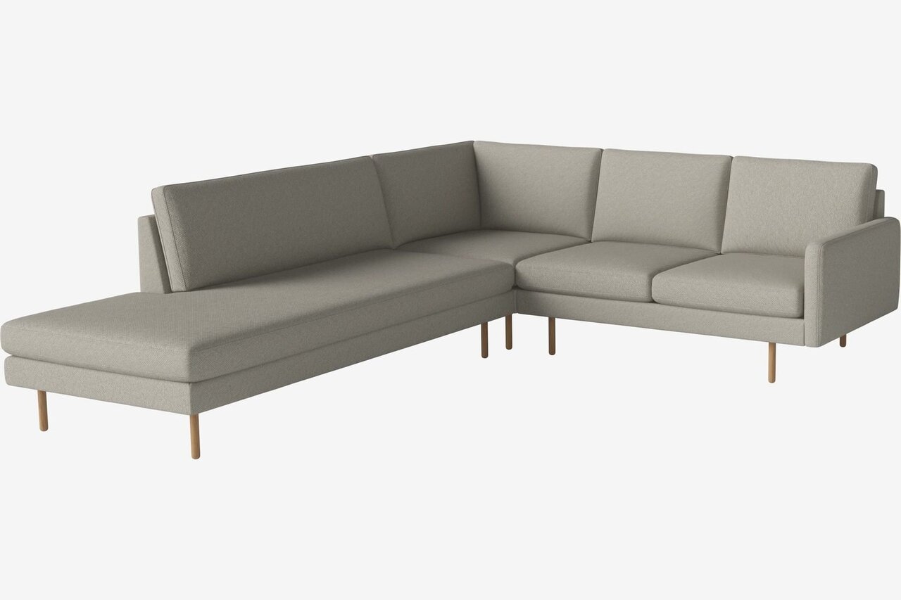 Bolia Scandinavia Remix 4 Sitzer Ecksofa Open End - Vilme-Boucle-Sand-Links