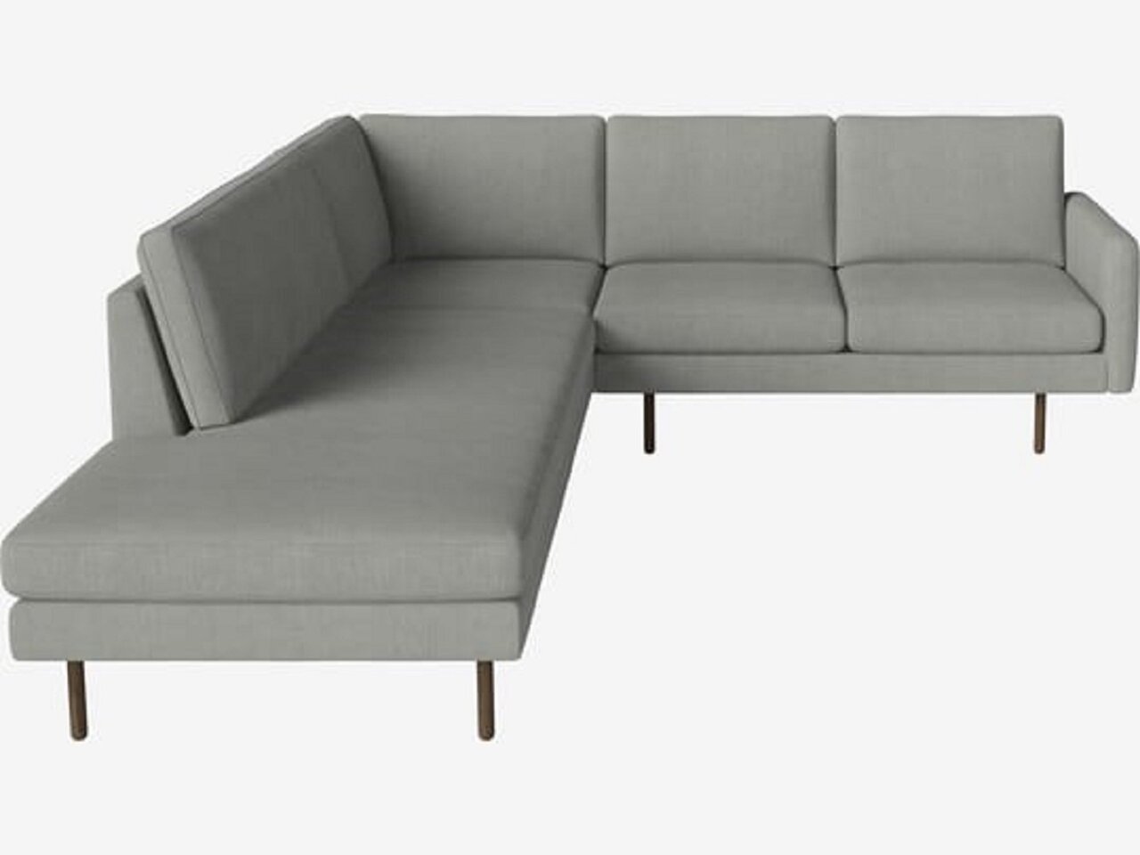 Bolia Scandinavia Remix 4 Sitzer Ecksofa Open End - 20cm-dark-oiled-oak