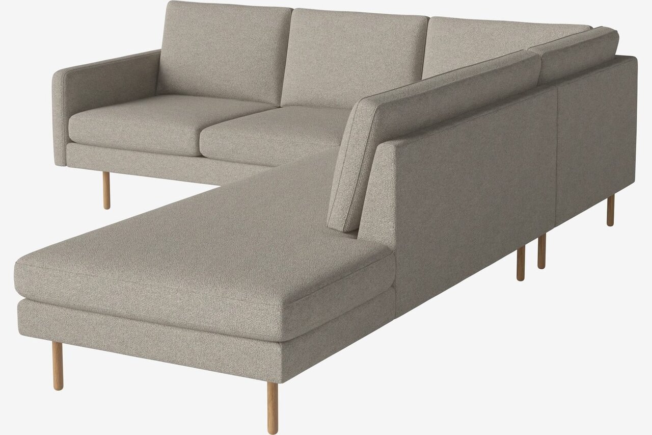 Bolia Scandinavia Remix 4 Sitzer Ecksofa Open End - Monza-Boucle-Sand
