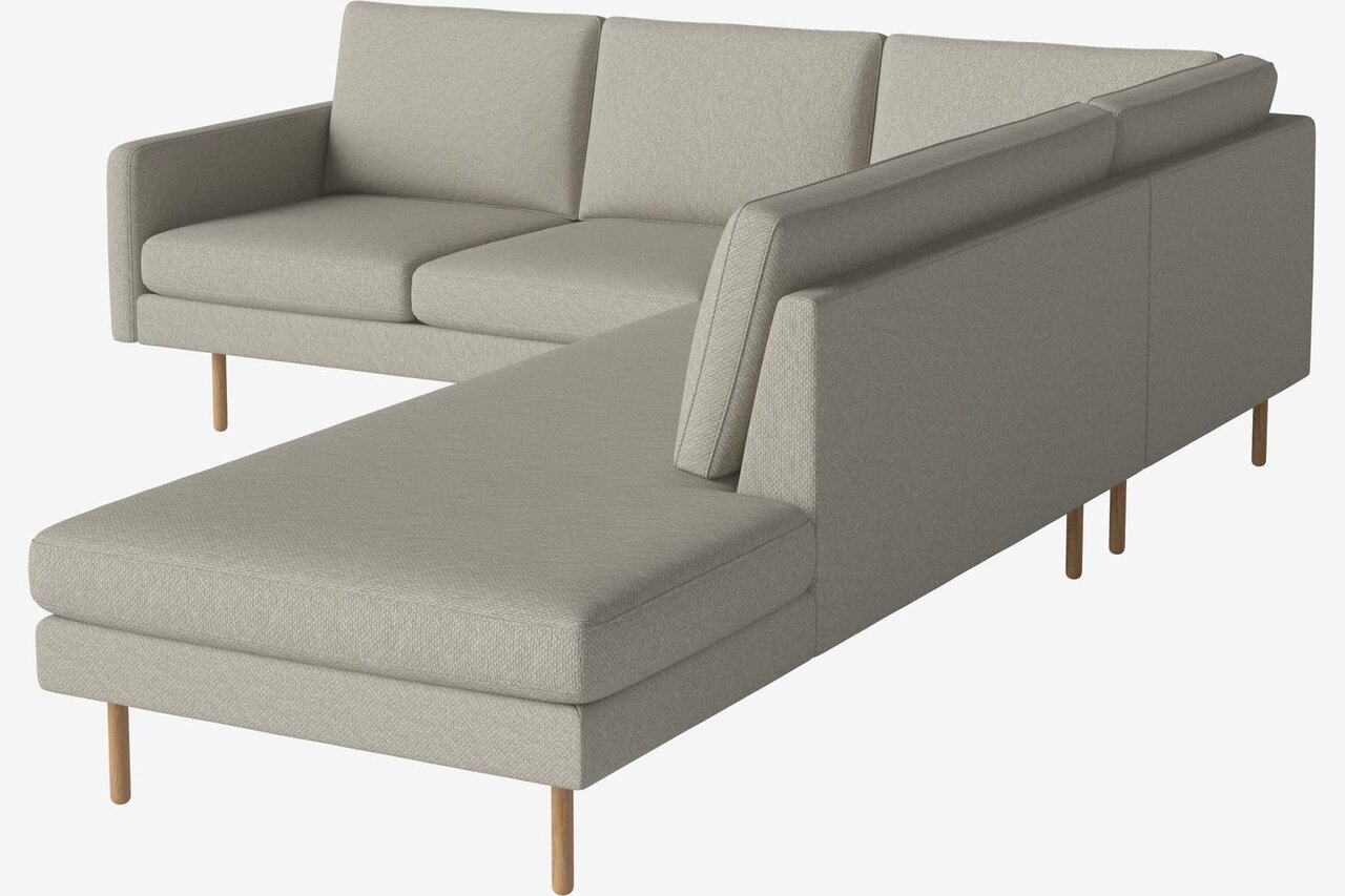 Bolia Scandinavia Remix 4 Sitzer Ecksofa Open End - Vilme-Boucle-Sand