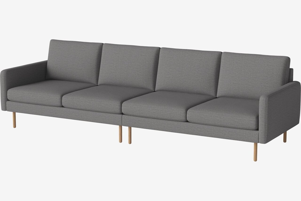 Bolia Scandinavia Remix 4 Sitzer Sofa - London - Flach gewebt - Multi grau